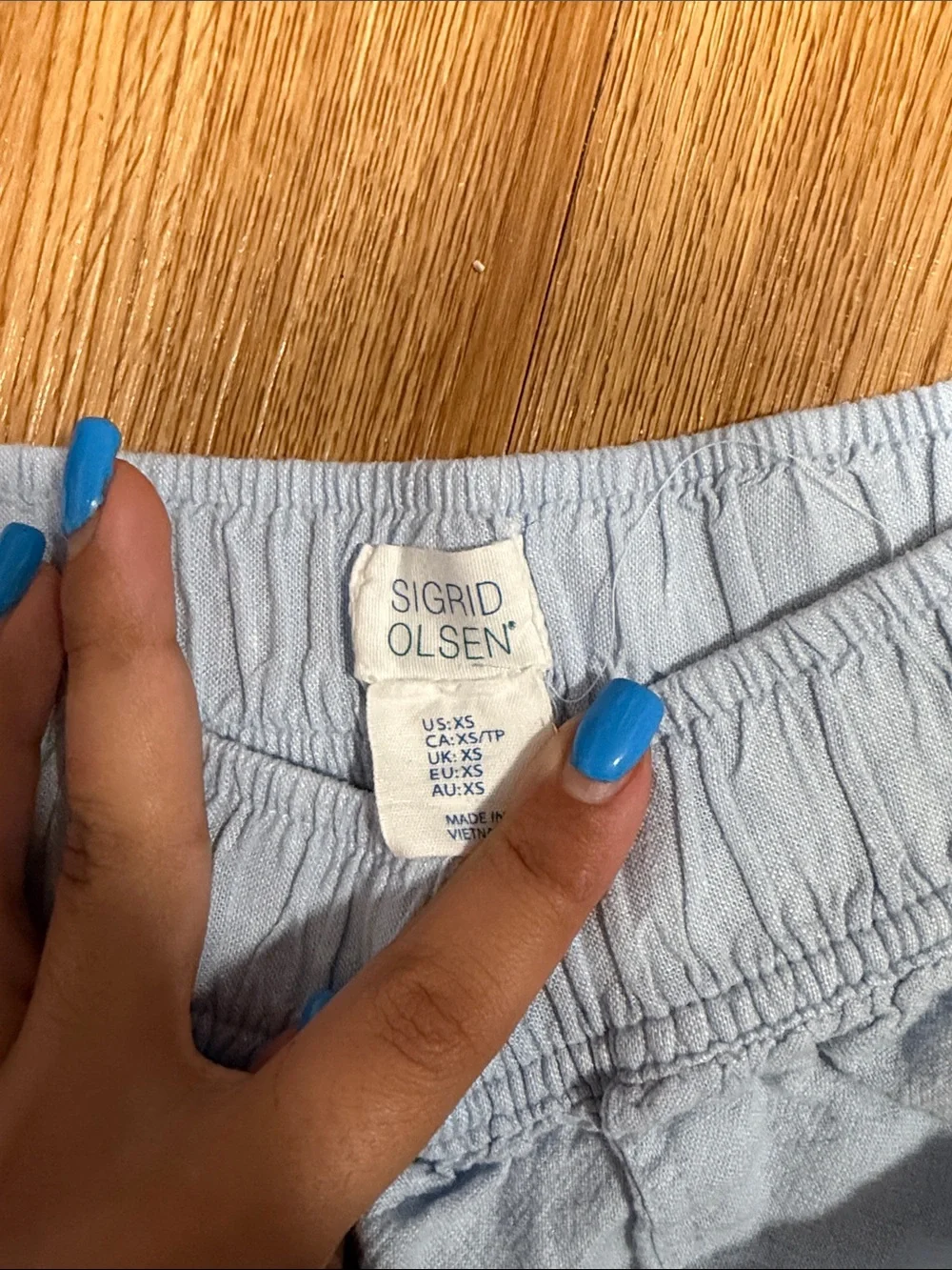 Sigrid Olsen Light Blue Kids Pajama Bottoms